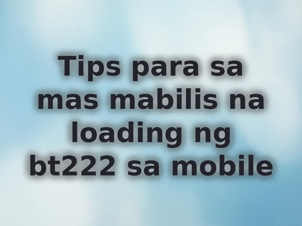 Mobile Browser Optimization
